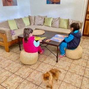 Pouf en raphia